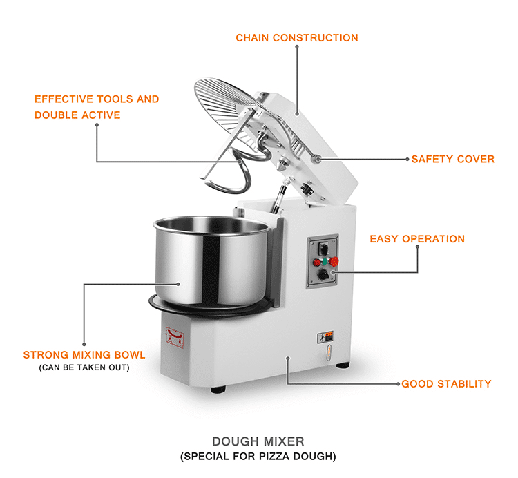 2021 Bakery Equipment Dough Mixer Machine For Bread & Pizza