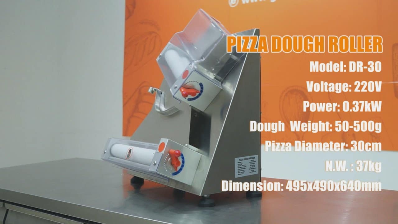 VEVOR Pizza Dough Roller Sheeter, Max 12 Automatic Commercial Dough Roller  Sheeter, 370W Electric Pizza Dough Roller Stainless Steel, Suitable for